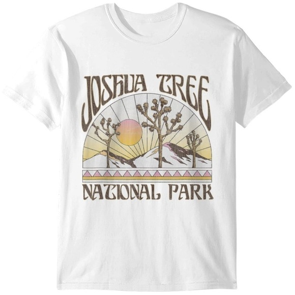 Julia A Other - Joshua Tree National Park Retro Camping Hiking Desert Graphic T-Shirt
